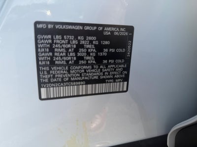 2026 Volkswagen Atlas 2.0T SE