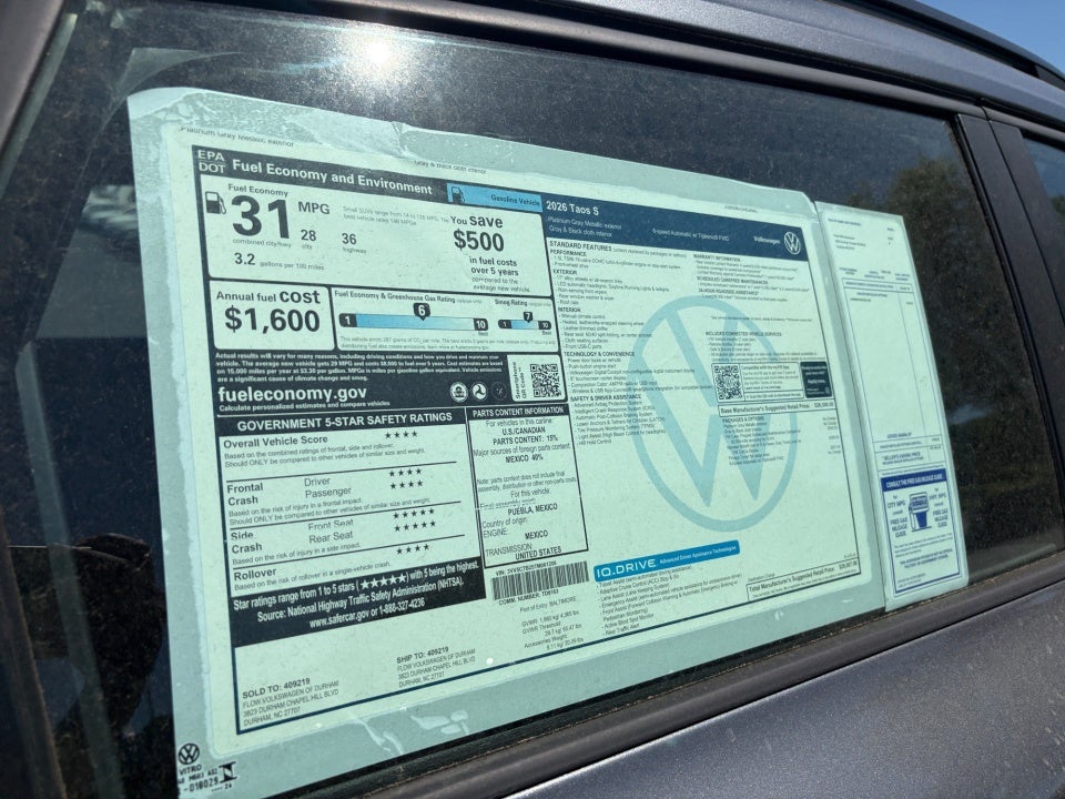 2026 Volkswagen Taos S