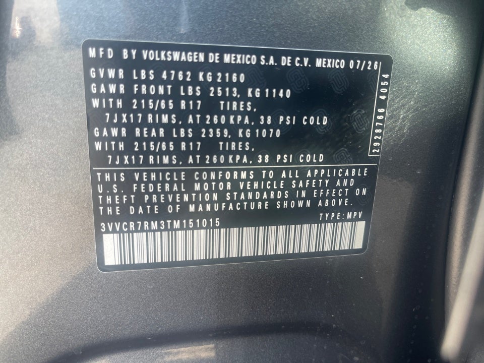 2026 Volkswagen Tiguan S