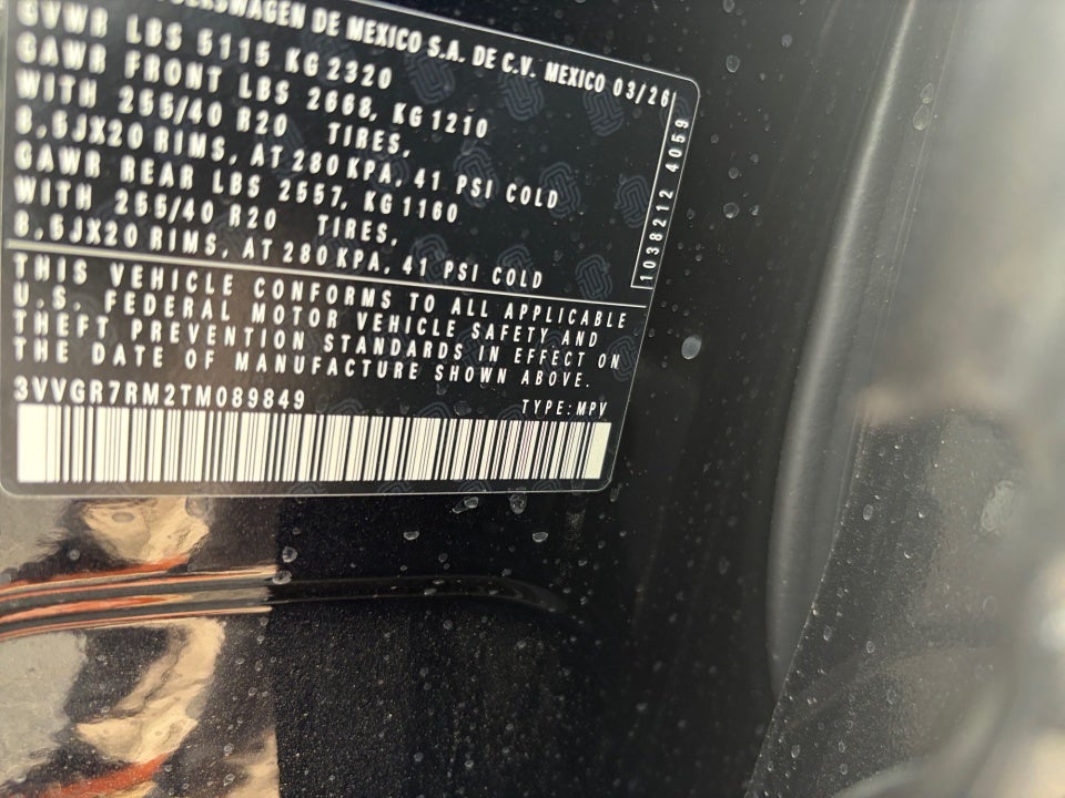 2026 Volkswagen Tiguan SE R-Line Black