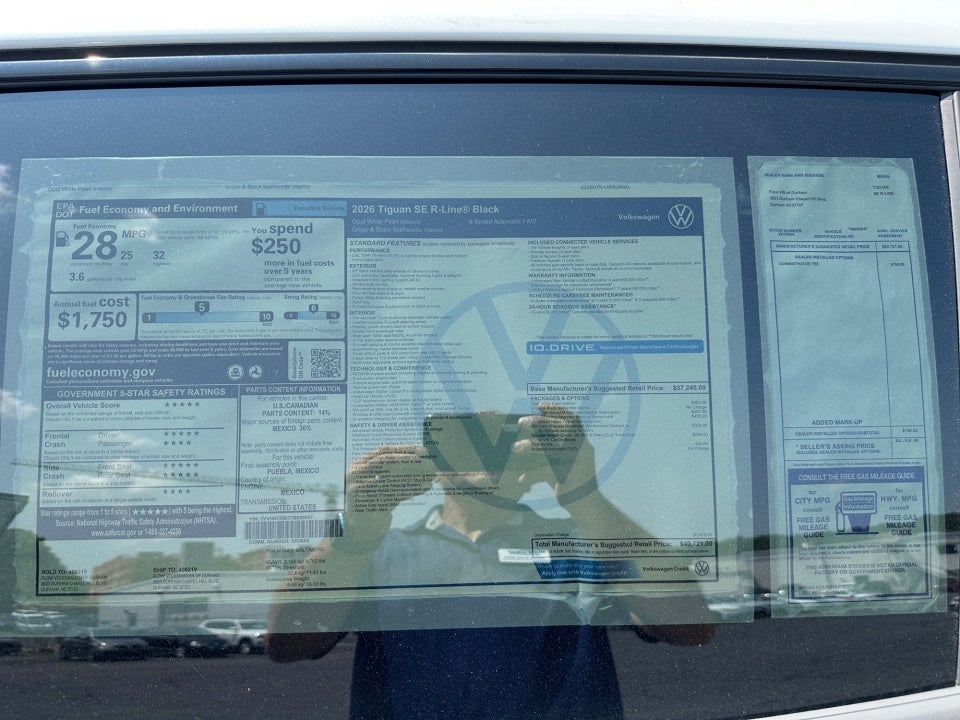 2026 Volkswagen Tiguan SE R-Line Black