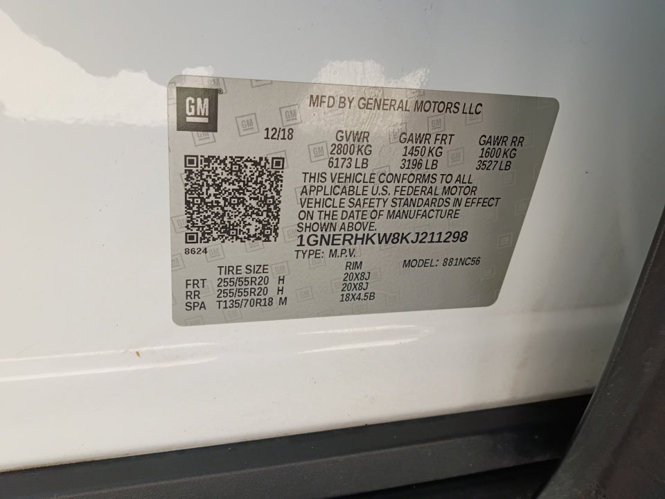 2019 Chevrolet Traverse LT Leather