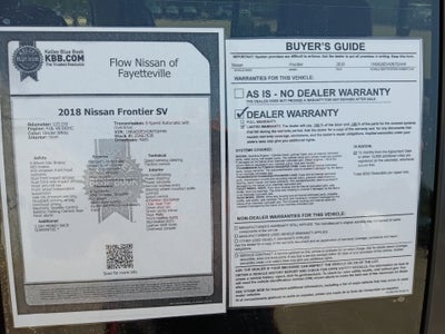2018 Nissan Frontier SV V6