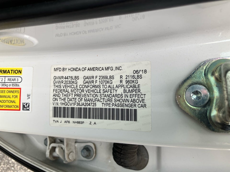 2018 Honda Accord Sport 1.5T