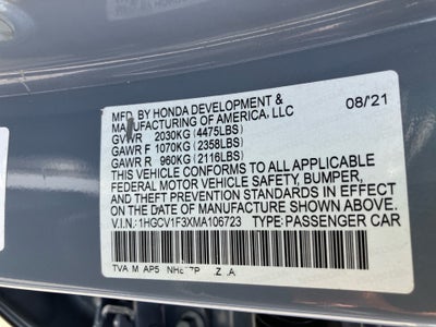 2021 Honda Accord Sport
