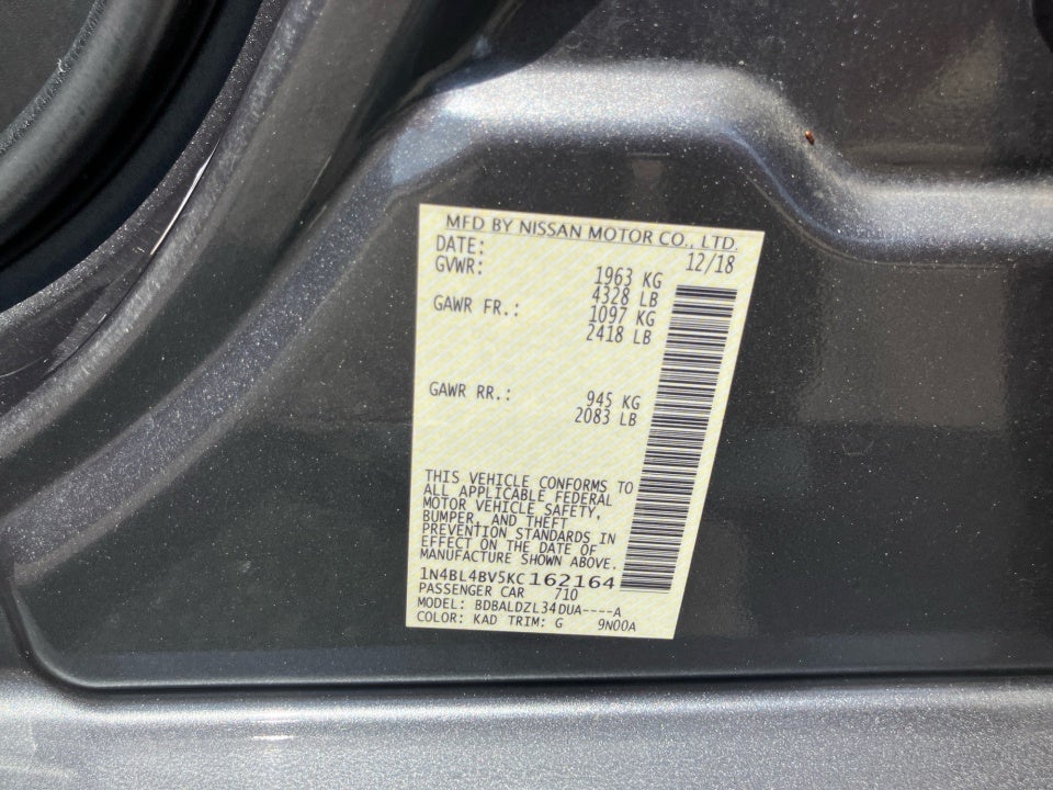 2019 Nissan Altima 2.5 S