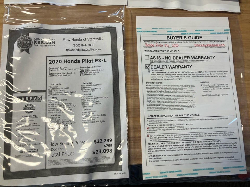 2020 Honda Pilot EX-L