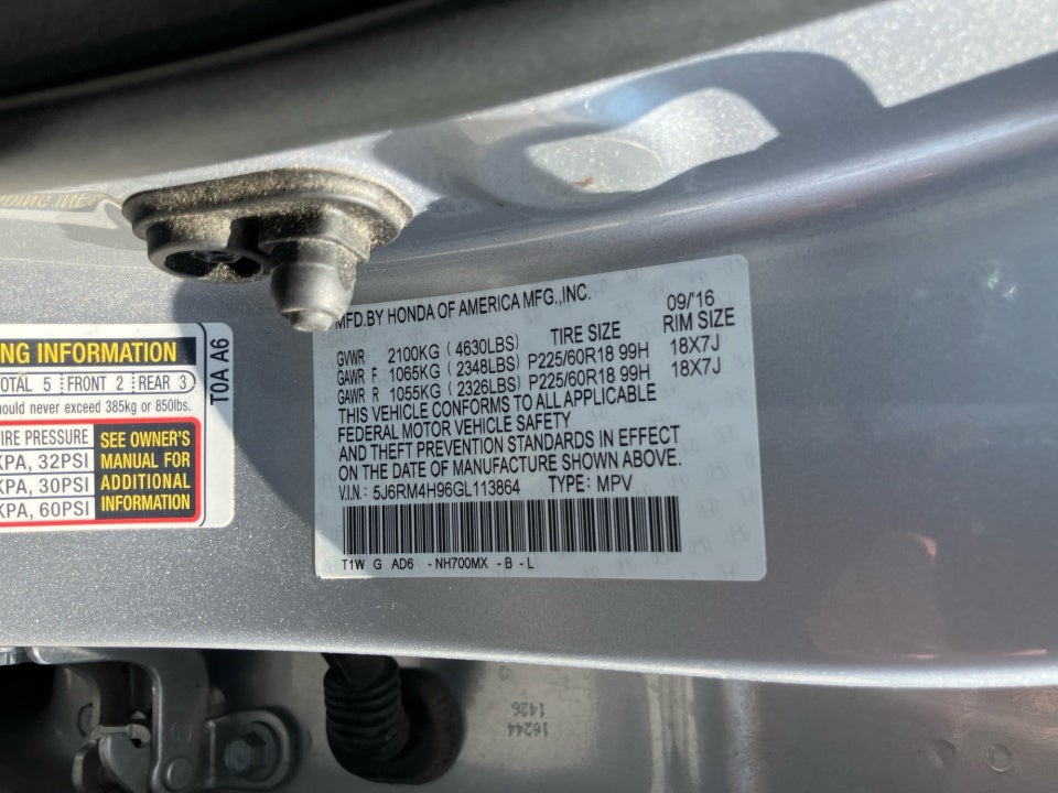2016 Honda CR-V Touring