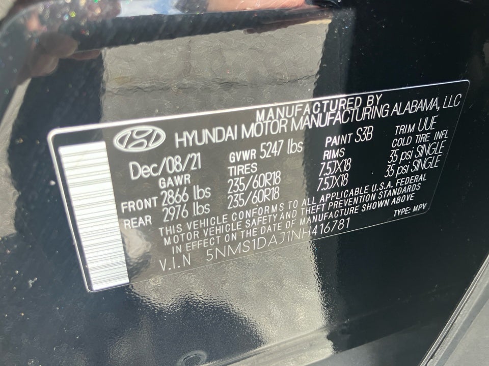 2022 Hyundai Santa Fe SE