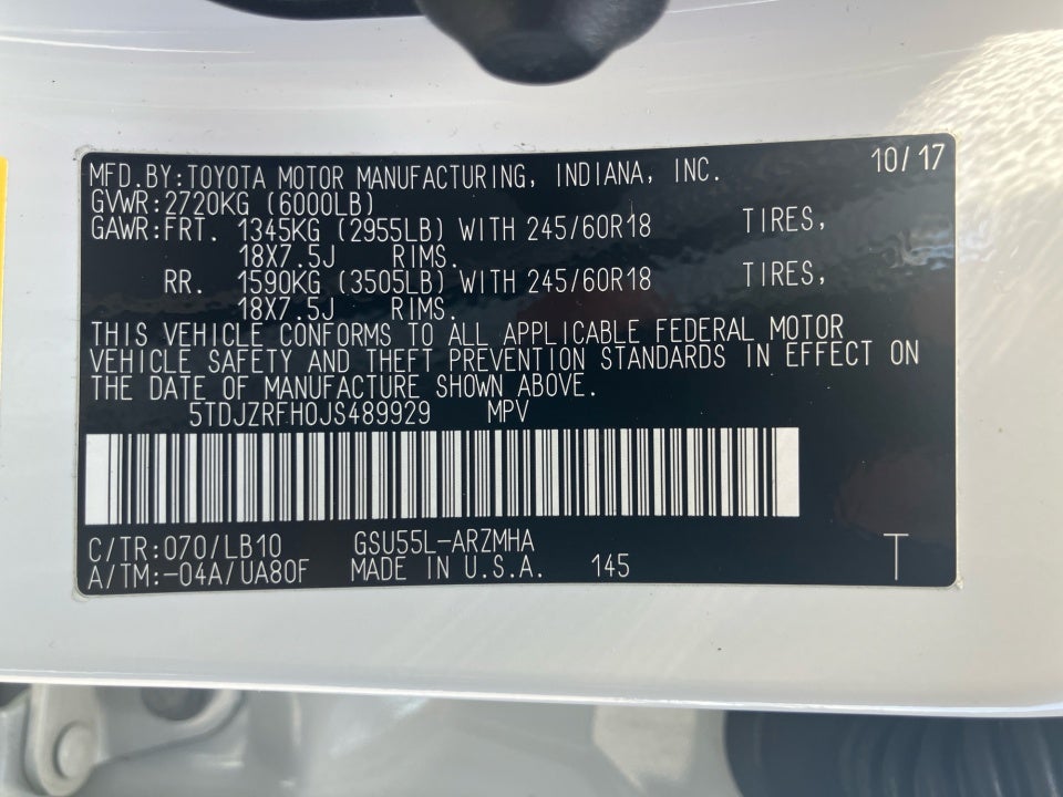2018 Toyota Highlander XLE
