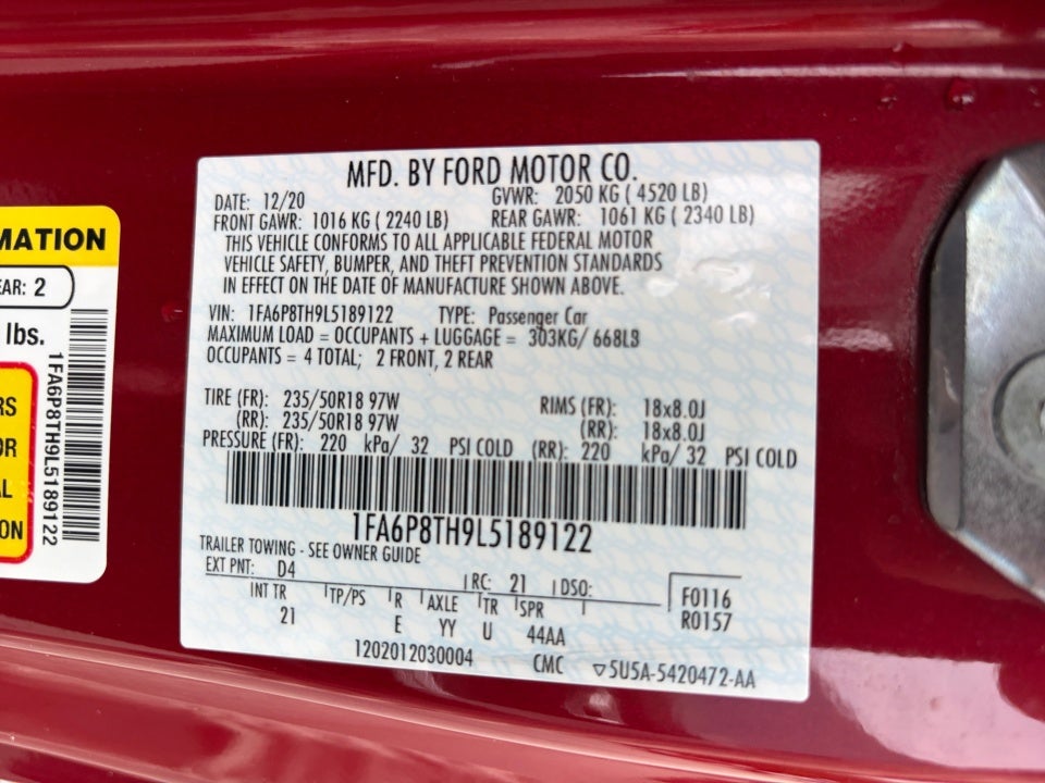 2020 Ford Mustang EcoBoost