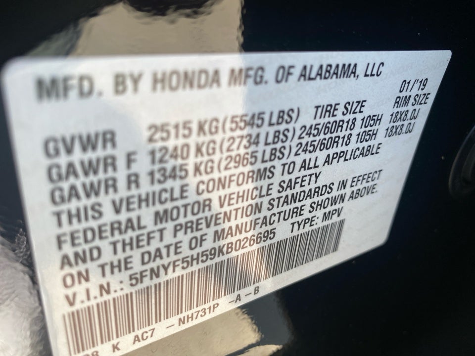2019 Honda Pilot EX-L