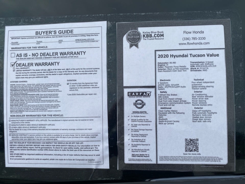 2020 Hyundai Tucson Value