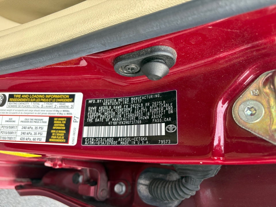2017 Toyota Camry XLE