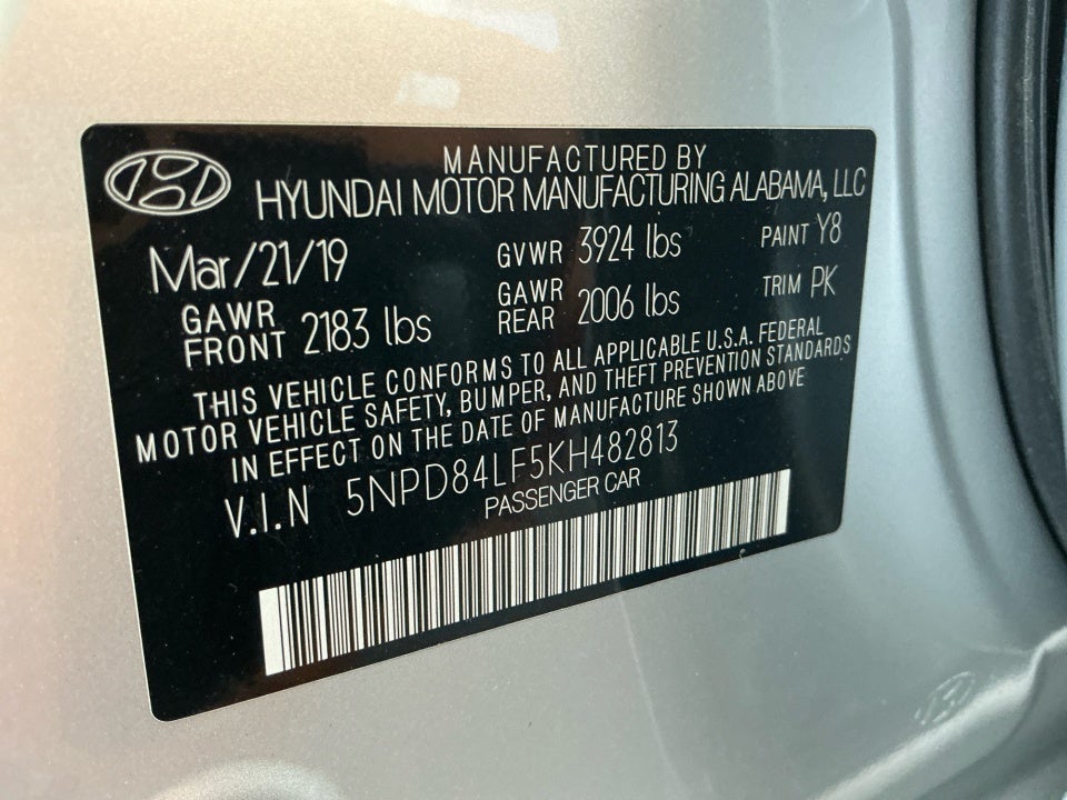 2019 Hyundai Elantra SEL