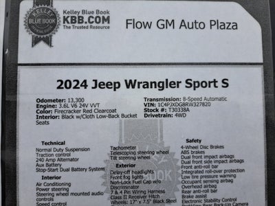 2024 Jeep Wrangler 4-Door Sport S 4x4
