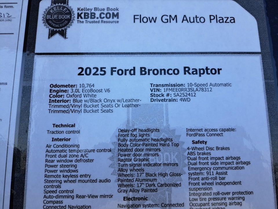 2025 Ford Bronco Raptor