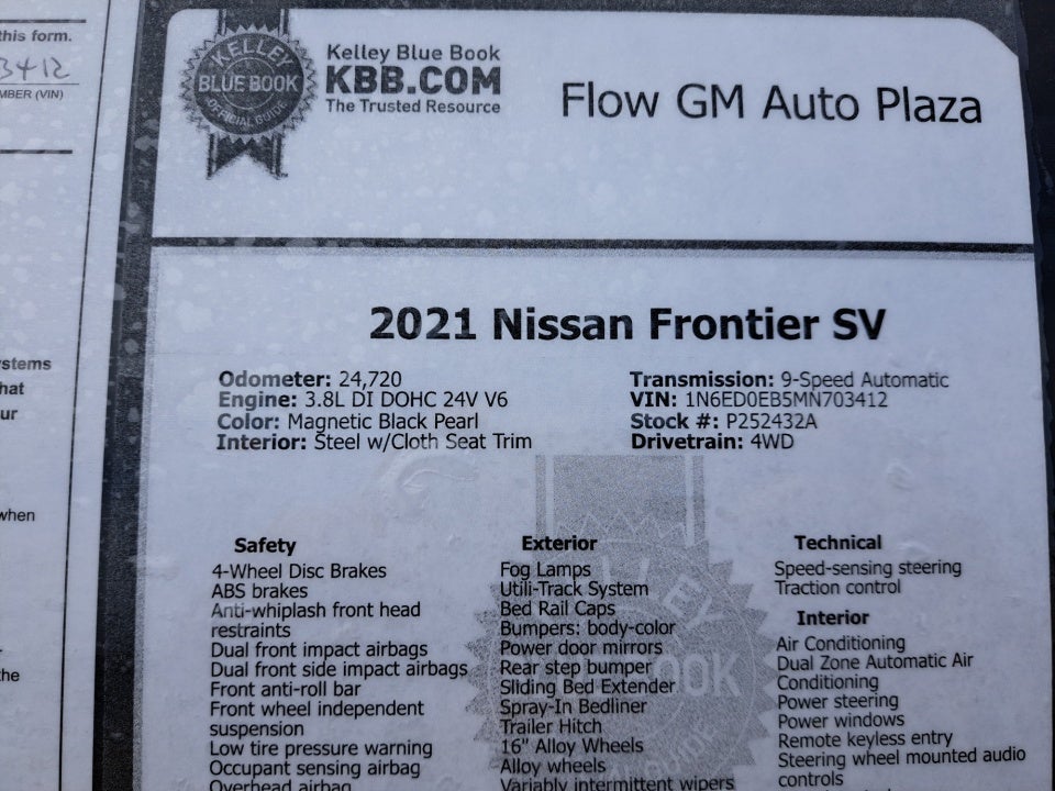 2021 Nissan Frontier SV