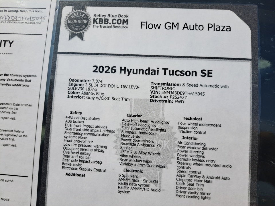 2026 Hyundai Tucson SE