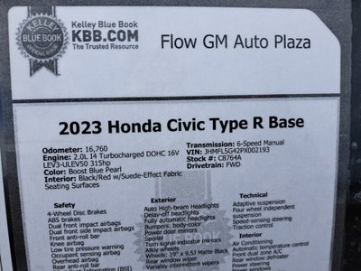 2023 Honda Civic Type R Manual