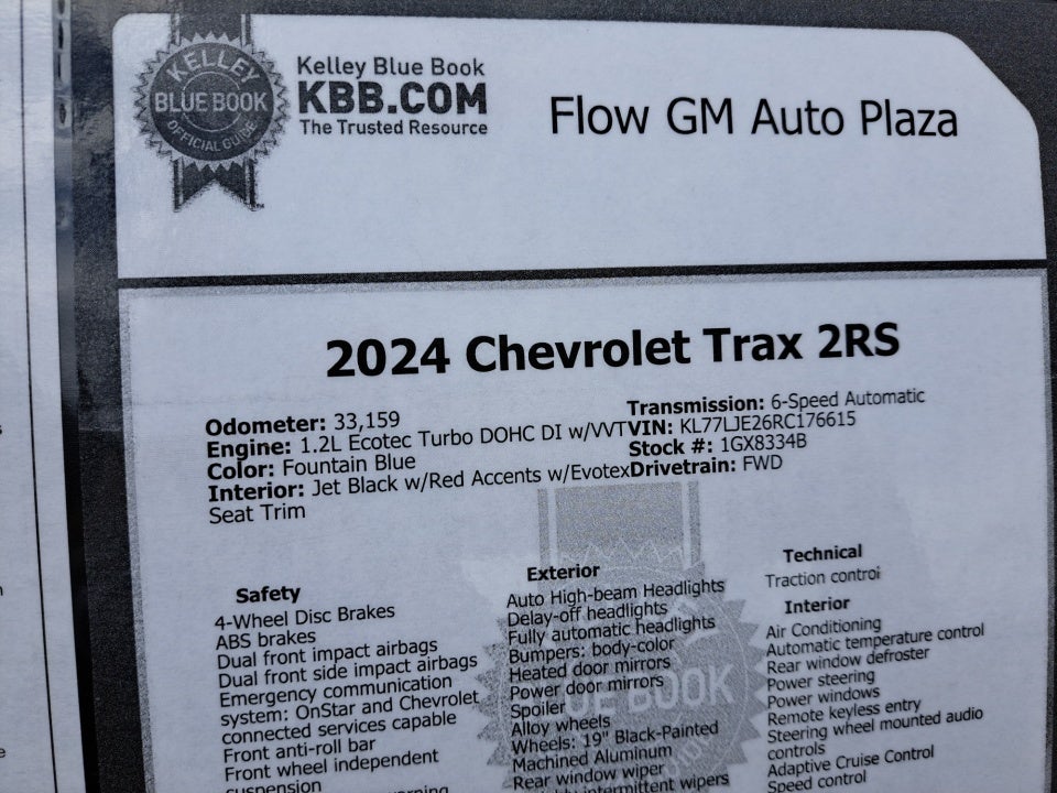 2024 Chevrolet Trax FWD 2RS