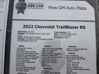 2022 Chevrolet Trailblazer RS