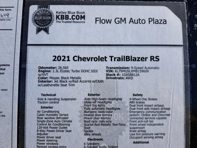 2021 Chevrolet Trailblazer RS