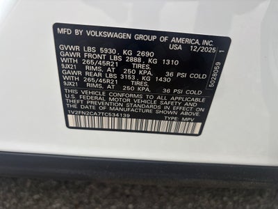2026 Volkswagen Atlas 2.0T SEL Premium R-Line