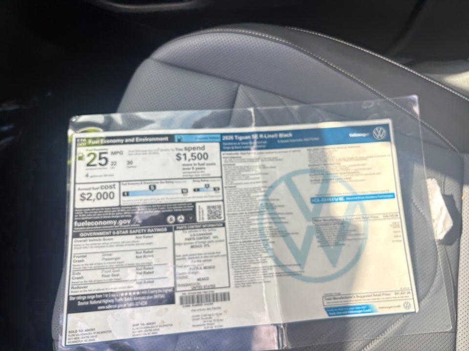2026 Volkswagen Tiguan SE R-Line Black