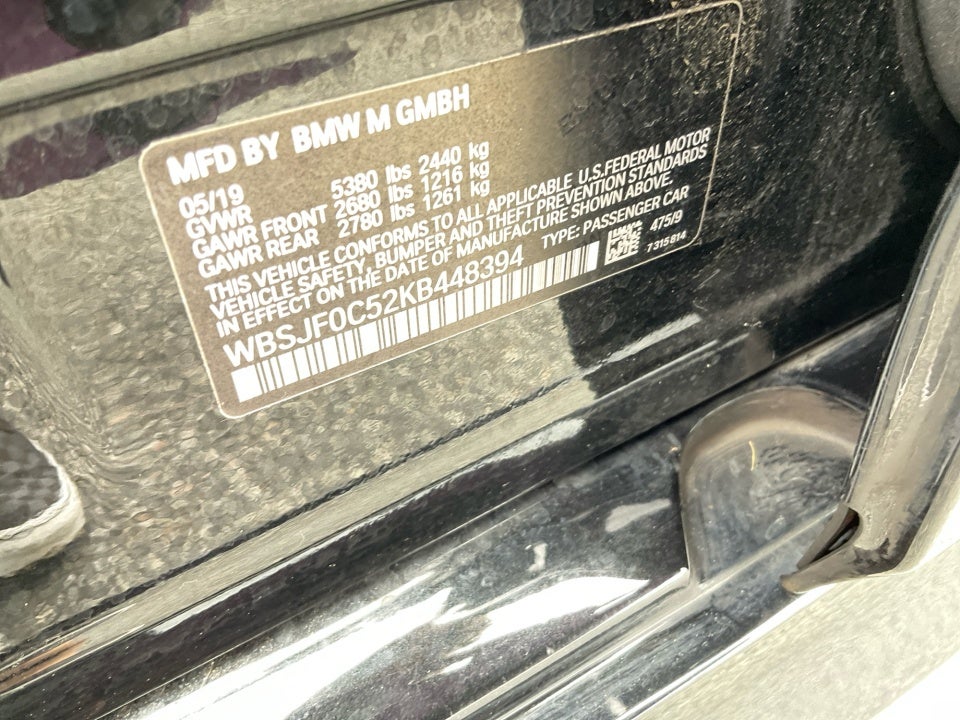 2019 BMW M5 Sedan