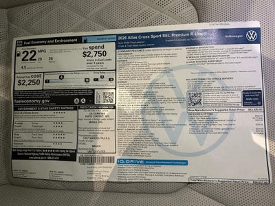 2026 Volkswagen Atlas Cross Sport 2.0T SEL Premium R-Line