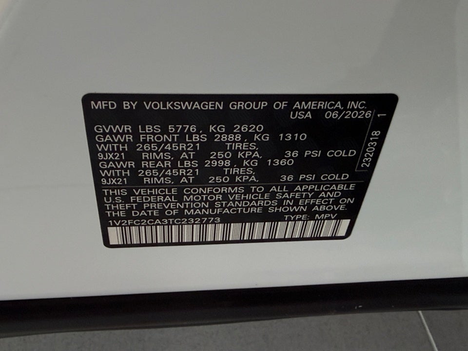 2026 Volkswagen Atlas Cross Sport 2.0T SEL Premium R-Line