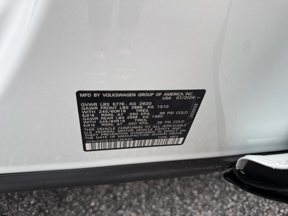 2026 Volkswagen Atlas Cross Sport 2.0T SE
