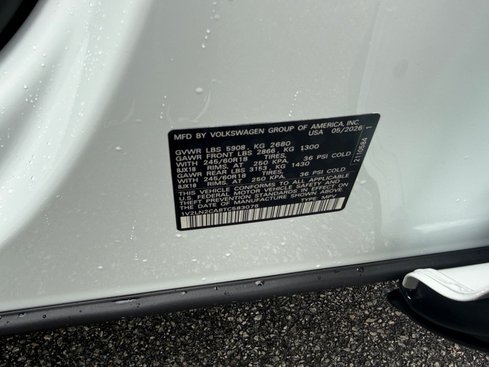 2026 Volkswagen Atlas 2.0T SE