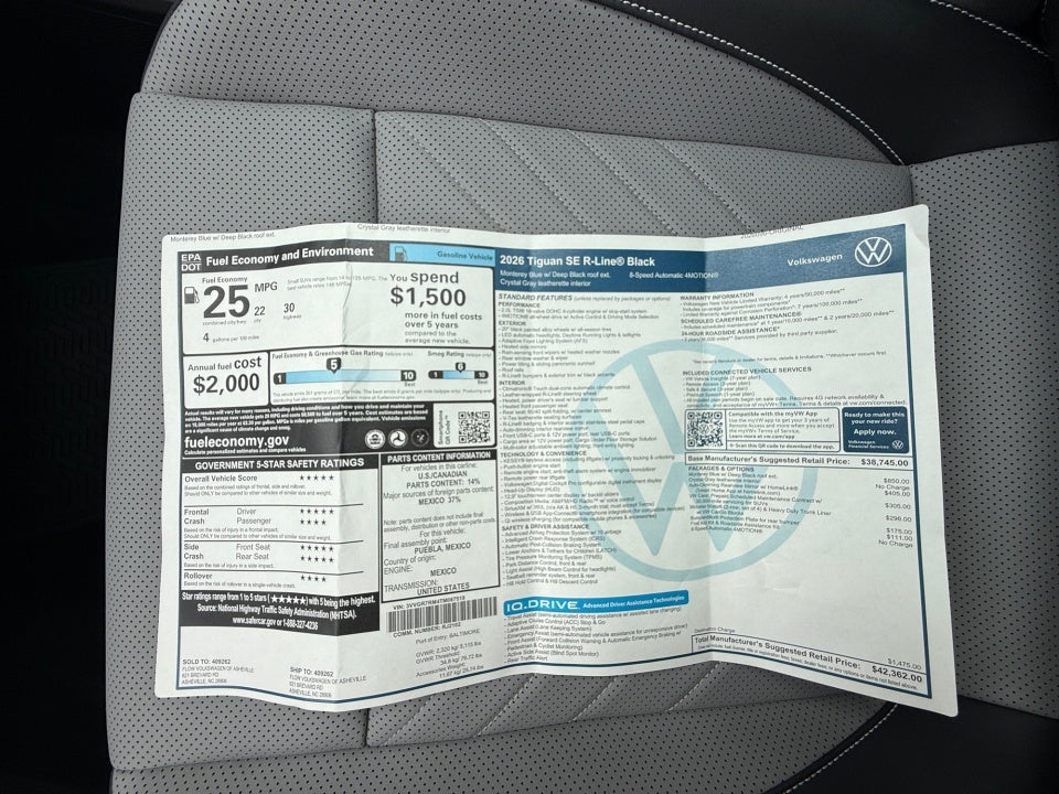 2026 Volkswagen Tiguan SE R-Line Black