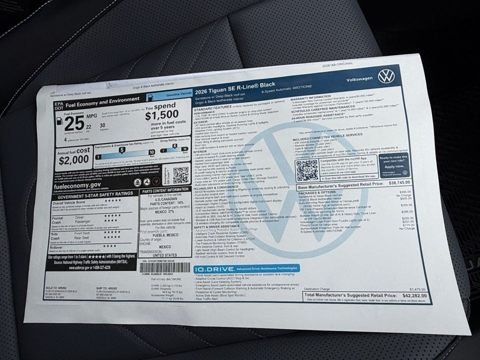 2026 Volkswagen Tiguan SE R-Line Black