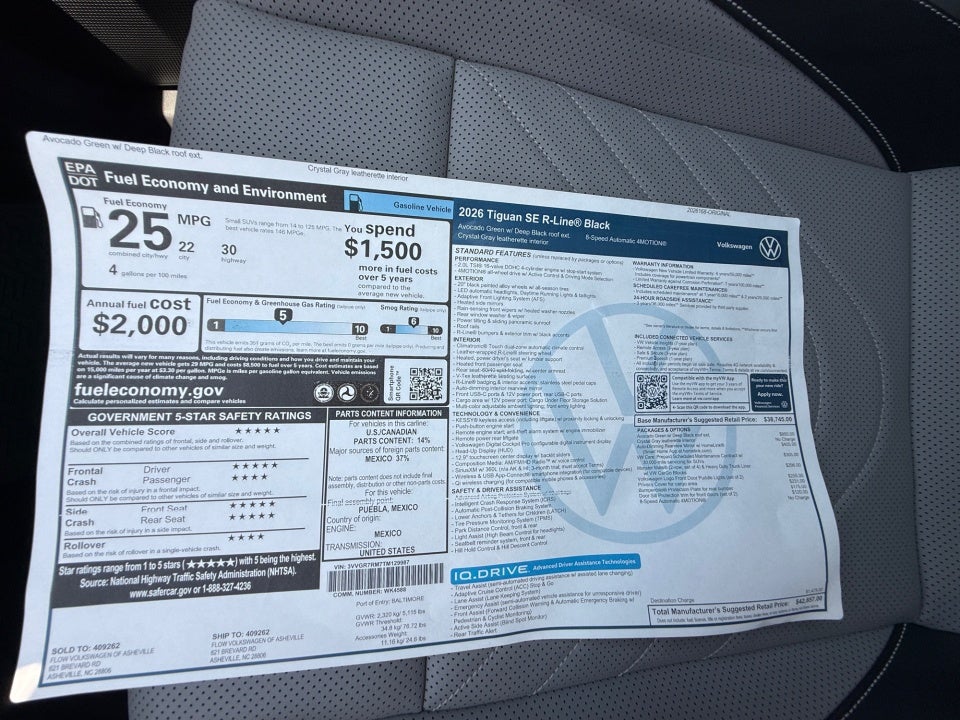 2026 Volkswagen Tiguan SE R-Line Black