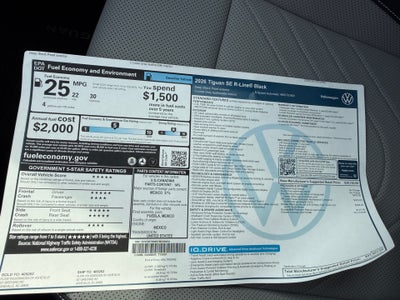 2026 Volkswagen Tiguan SE R-Line Black