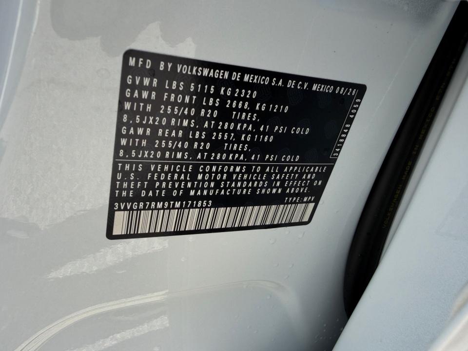 2026 Volkswagen Tiguan SE R-Line Black