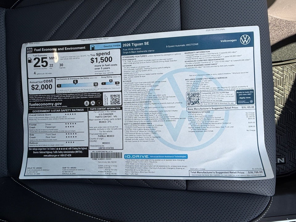 2026 Volkswagen Tiguan SE