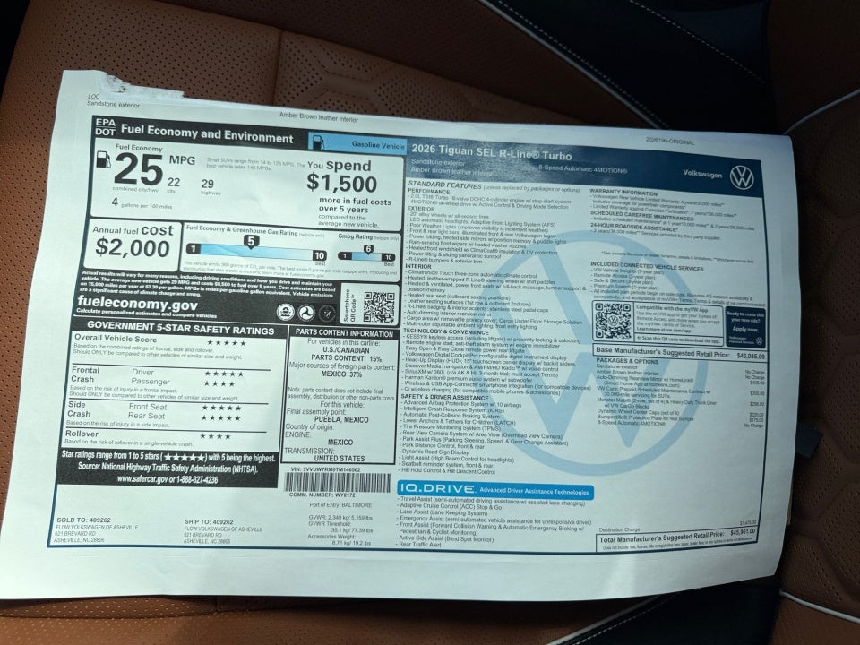 2026 Volkswagen Tiguan SEL R-Line Turbo