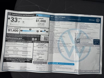 2027 Volkswagen Jetta Sport