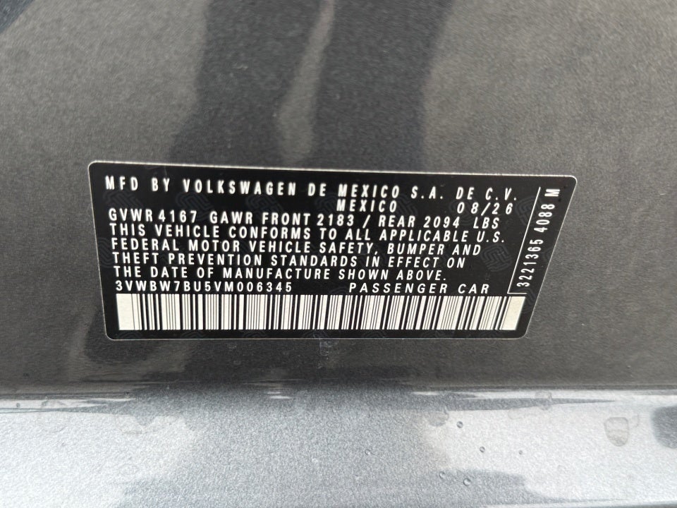 2027 Volkswagen Jetta Sport