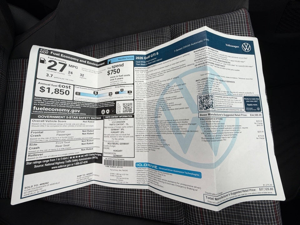 2026 Volkswagen Golf GTI S