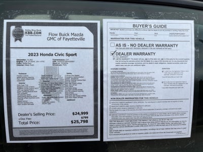 2023 Honda Civic Sedan Sport