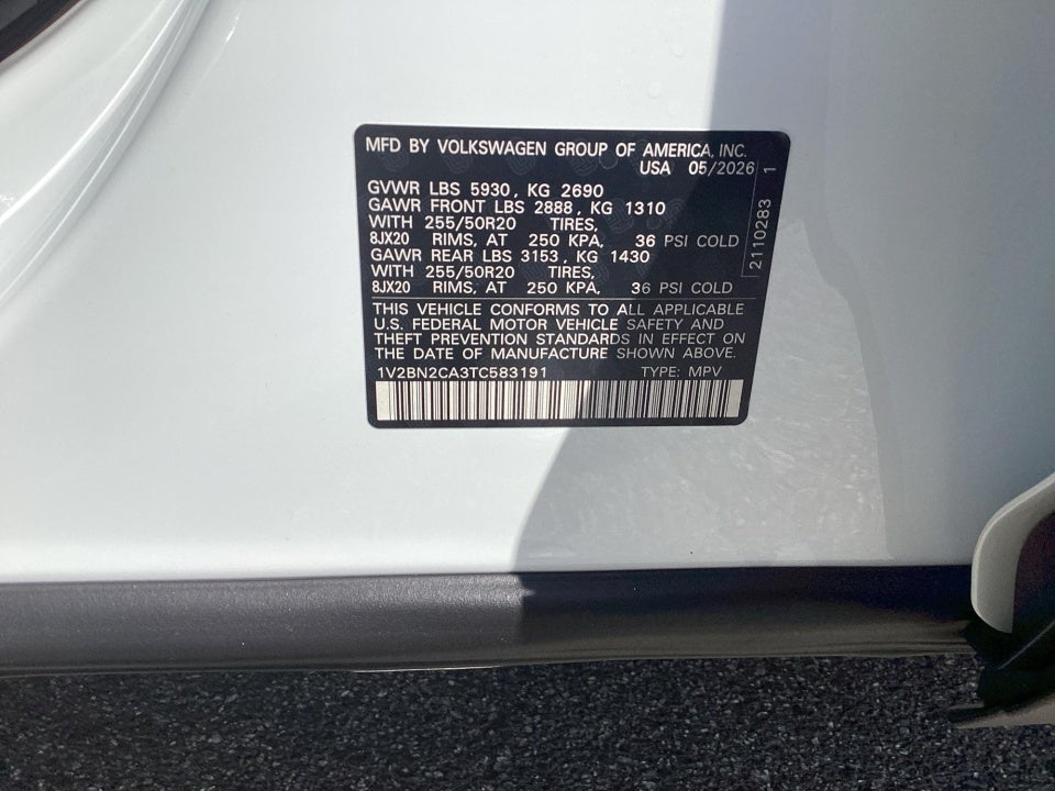 2026 Volkswagen Atlas 2.0T SEL