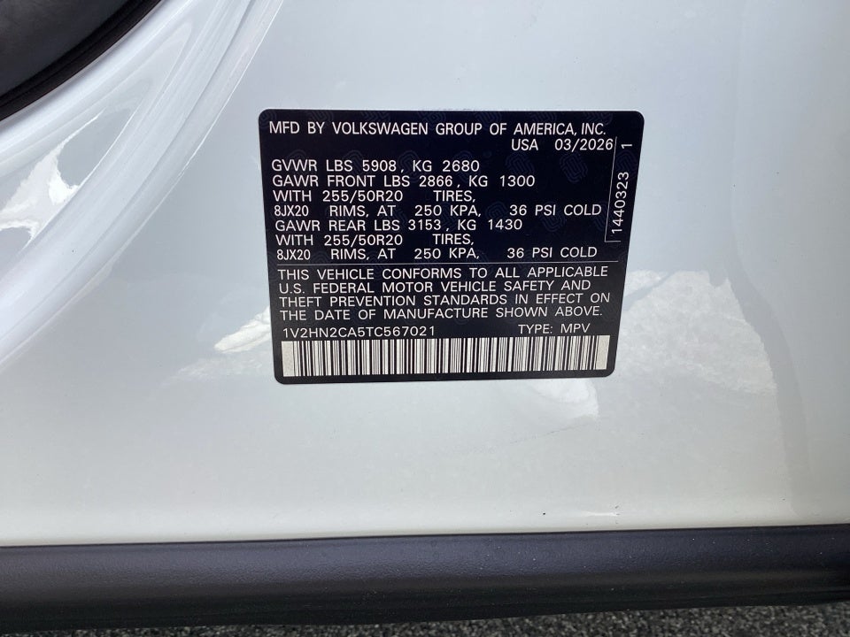 2026 Volkswagen Atlas 2.0T SE w/Technology