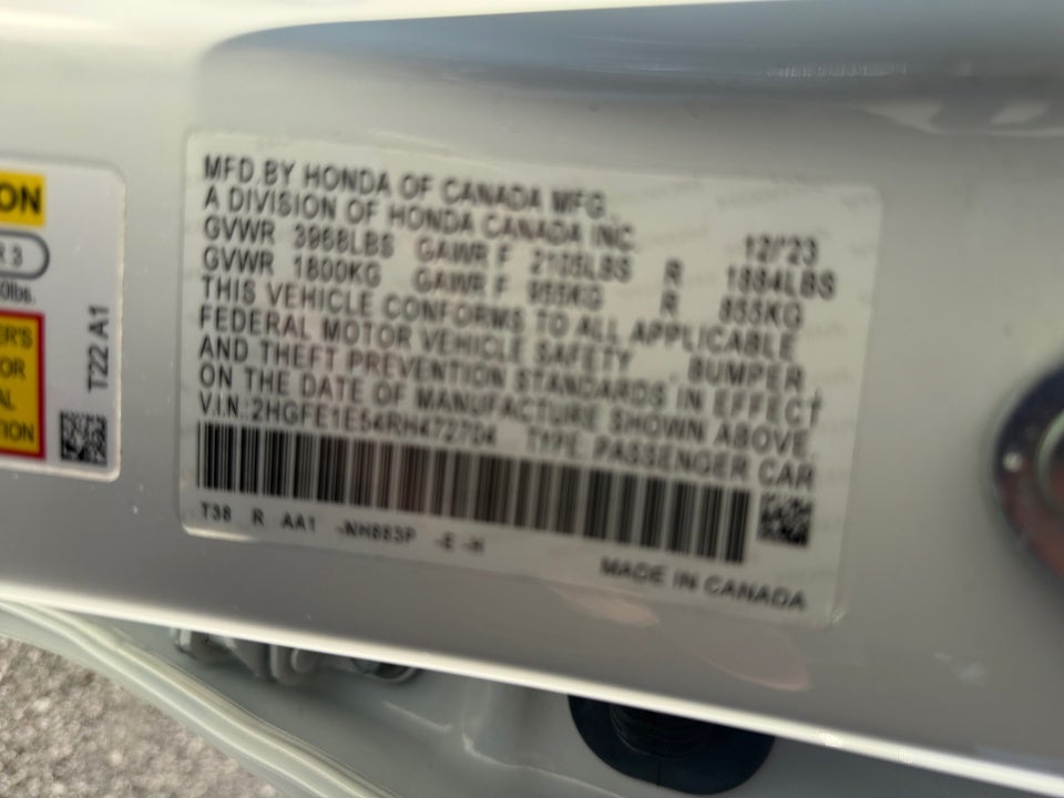 2024 Honda Civic Si Manual