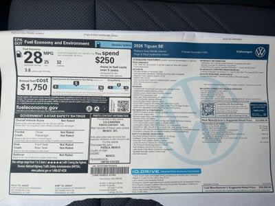 2026 Volkswagen Tiguan SE