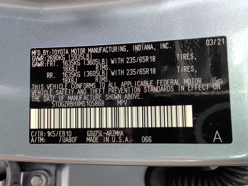 2021 Toyota Highlander XLE